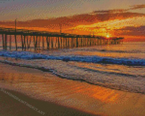 Sunrise Time Virginia Beach Diamond Paintings