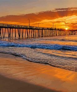 Sunrise Time Virginia Beach Diamond Paintings