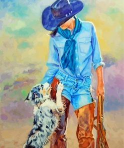 The Cowboy And Dog Diamond Paintings