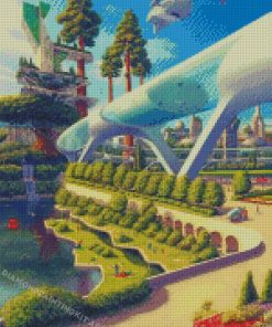 The Space City Diamond Paintings