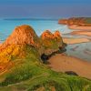 The Three Cliffs Bay Swansea Beach Diamond Paintings