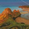 The Three Cliffs Bay Swansea Beach Diamond Paintings