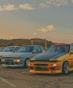 Toyota Ae86 Cars Diamond Paintings