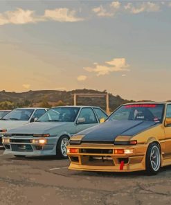 Toyota Ae86 Cars Diamond Paintings