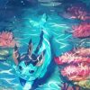 Vaporeon Swimming Diamond Paintings