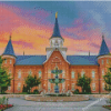 Vernal Utah Temple Sunset Diamond Paintings