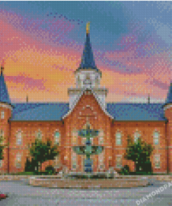 Vernal Utah Temple Sunset Diamond Paintings