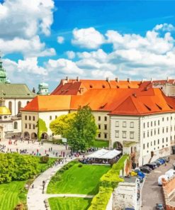 Wawel Royal Castle Poland Buildings Diamond Paintings