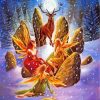 Winter Christmas Fairies Diamond Paintings