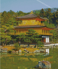 Aesthetic Golden Palace Japan Diamond Paintings