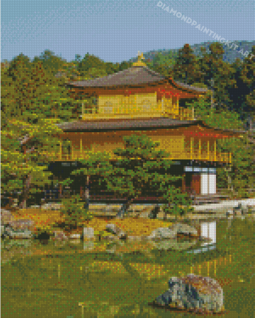 Aesthetic Golden Palace Japan Diamond Paintings