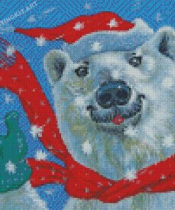 Aesthetic Christmas Polar Bear Diamond Paintings