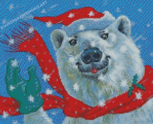 Aesthetic Christmas Polar Bear Diamond Paintings