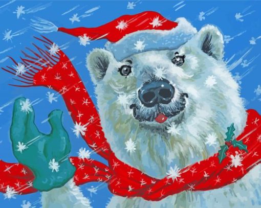 Aesthetic Christmas Polar Bear Diamond Paintings