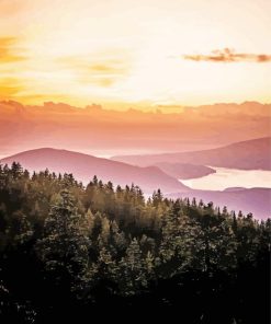 Beautiful Evening In Howe Sound Diamond Paintings