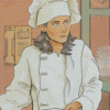 Beautiful Girl Chef Diamond Paintings