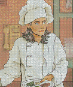 Beautiful Girl Chef Diamond Paintings