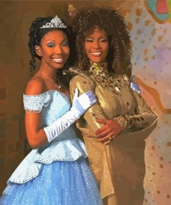 Black Cinderella With Whitney Houston Diamond Paintings