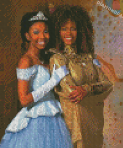 Black Cinderella With Whitney Houston Diamond Paintings