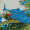 Blue Peacock Couple Diamond Paintings