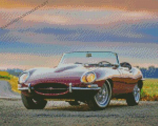 Brown Jaguar Xke Diamond Paintings