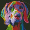 Colorful Weimaraner Dog Diamond Paintings