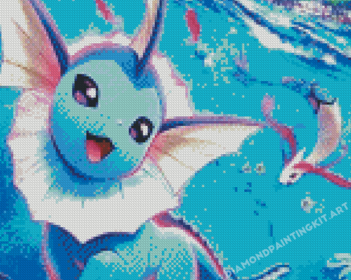 Cute Vaporean Art Diamond Paintings