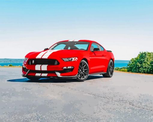 Ford Mustang Shelby Gt 350 Diamond Paintings