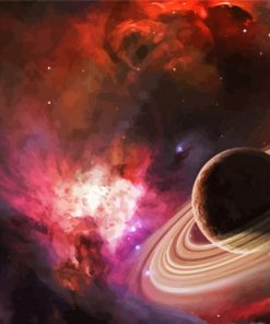 Galaxy Space And Planets Diamond Paintings