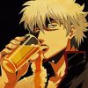 Gintoki Drinking Diamond Paintings