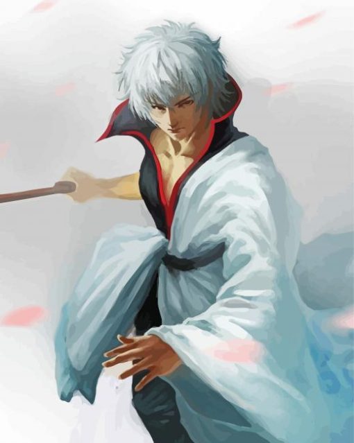 Gintoki Anime Art Diamond Paintings