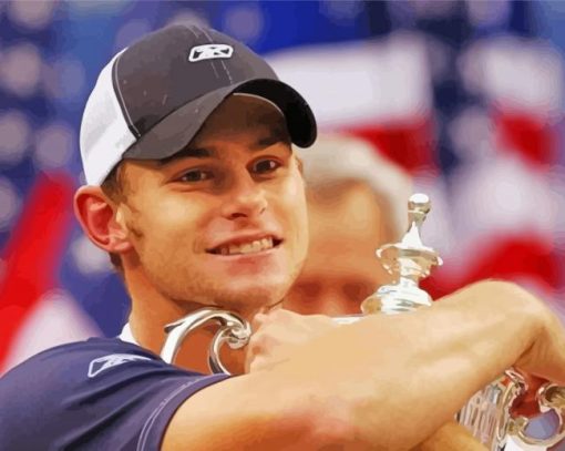 Handsome Andy Roddick Diamond Paintings