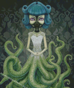 Masked Octopus Lady Diamond Paintings