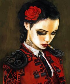 Mexican Lady By Brian Viveros Diamond Paintings