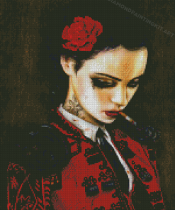 Mexican Lady By Brian Viveros Diamond Paintings