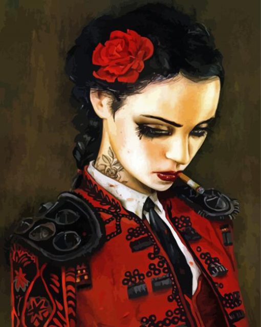 Mexican Lady By Brian Viveros Diamond Paintings