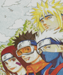 Naruto Sasuke Sakura Kakashi Art Diamond Paintings