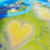 New Caledonia Heart Island Diamond Paintings