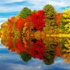 New England In The Fall Scenery Diamond Paintings