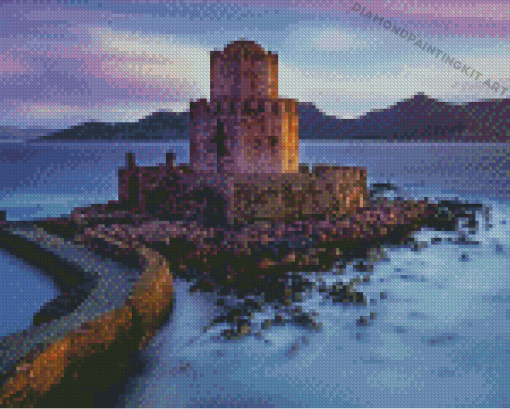 Old Seascape Castle Diamond Paintings