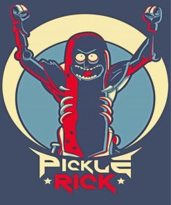 Pickle Rick Poster Diamond Paintings