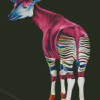 Pink Okapi Diamond Paintings