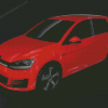 Red Golf 5D Diamond Paintings