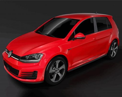 Red Golf 5D Diamond Paintings