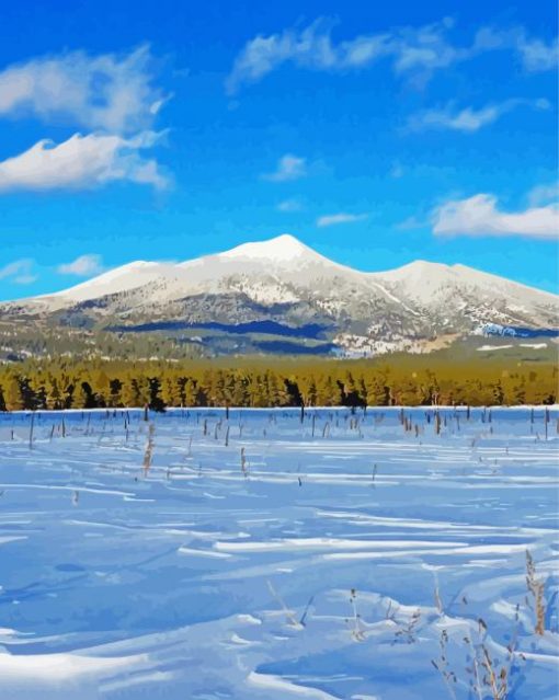 Snowy San Francisco Peaks Diamond Paintings