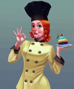 The Girl Chef Diamond Paintings