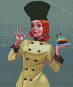 The Girl Chef Diamond Paintings