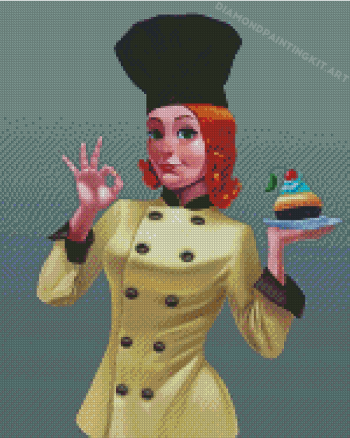 The Girl Chef Diamond Paintings