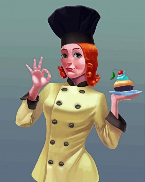 The Girl Chef Diamond Paintings