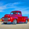 Vintage Red Ford Pickup Diamond Paintings